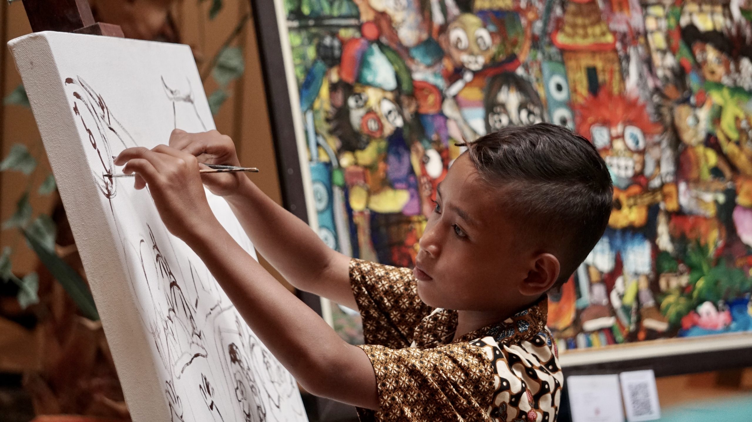 Sheraton Mustika Yogyakarta Apresiasi Pelukis Cilik Torres Dengan Menggelar Pameran Tunggal