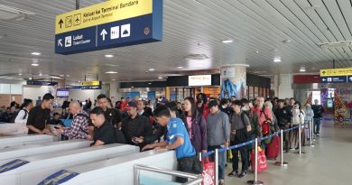 Antrean penumpang di KA Bandara Yogyakarta. (Istimewa)